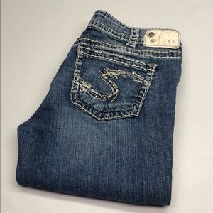 VINTAGE SILVER SUKI 17 BOOTCUT JEANS 31x30 ⭐️